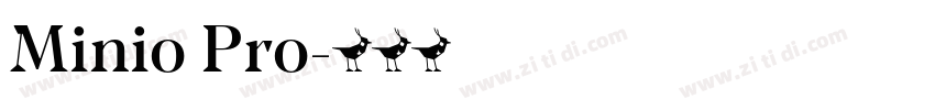 Minio Pro字体转换
